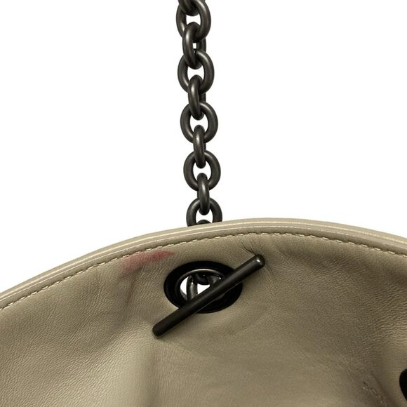 Auth BOTTEGA VENETA Intrecciato - Gray Leather B********* Tote Bag - Picture 10 of 16